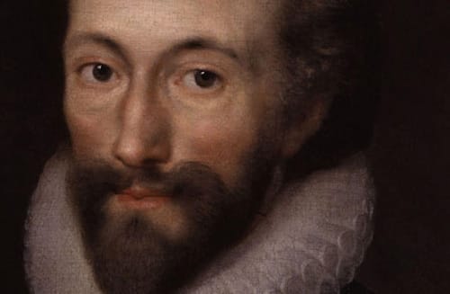 Cropped portrait  of John Donne