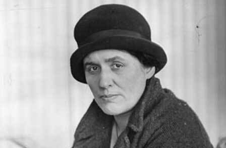 Black and white headshot of poet Anna Wickham.