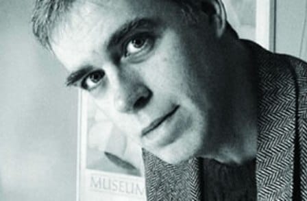 Black and white headshot of poet and musician Michael Donaghy.