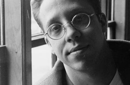 Black and white headshot of poet James Kimbrell.