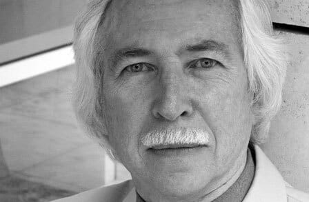 Black and white photograph of writer Jack Miles