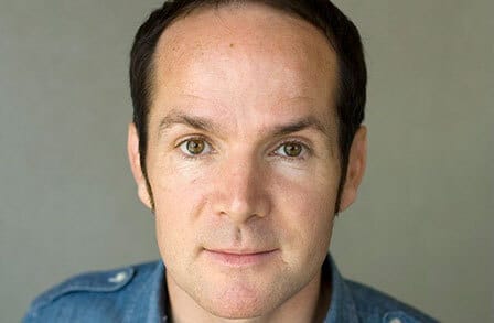 Color photograph of Irish American poet Ciaran Berry