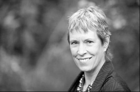 Black and white headshot of poet Chase Twichell.