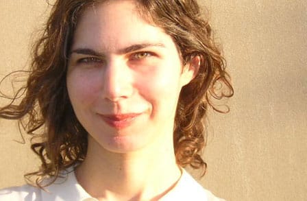 Headshot of poet Karen Volkman.