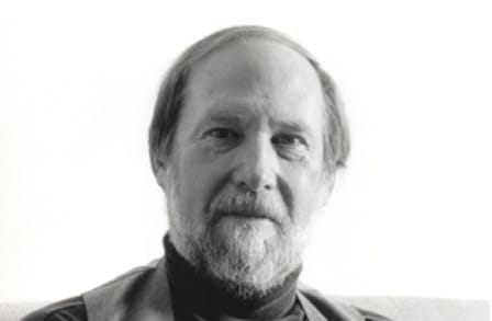 Black and white headshot of poet Stephen Dunn.