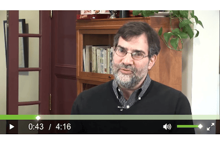 Screenshot of Al Filreis speaking