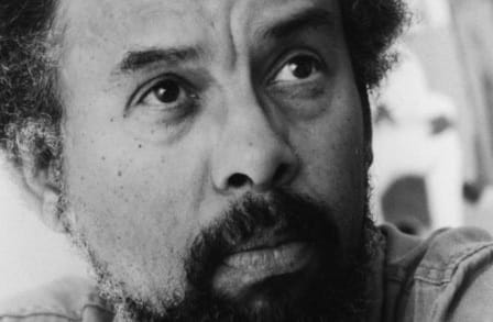 Black and white headshot of poet Clarence Major.