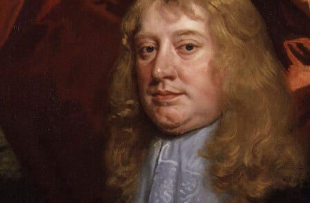 Portrait of 17th century English poet Abraham Cowley.