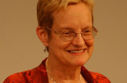 Headshot of poet Heather McHugh.