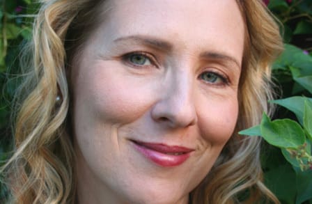 Color photograph of American poet Kate Gale