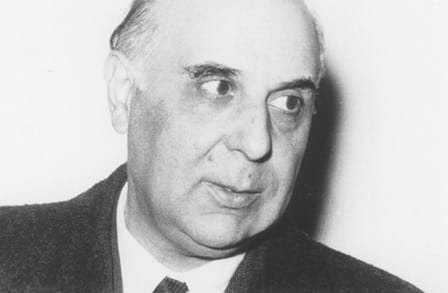 Black and white headshot of poet George Seferis.