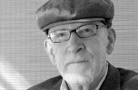 Black and white headshot of poet David Ferry.