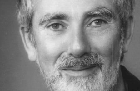 Black and white headshot of writer Jack Prelutsky.