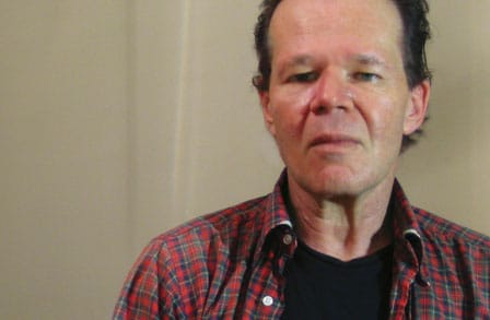 Headshot of American poet Franz Wright.