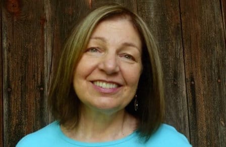 Color photograph of poet Francine Sterle