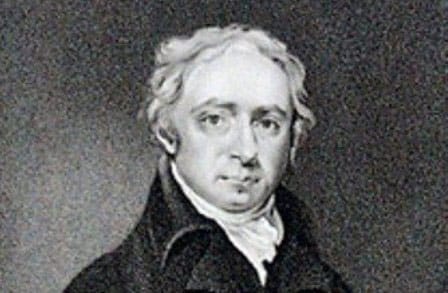 Black and white illustration of poet William Lisle Bowles.