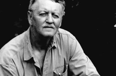 Black and white headshot of poet Robert Vandermolen.