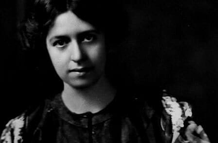 Black and white headshot of poet Eunice Tietjens.