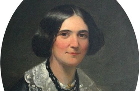 Portrait of American poet Alice Cary