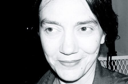 Black and white portrait of writer Sina Queyras