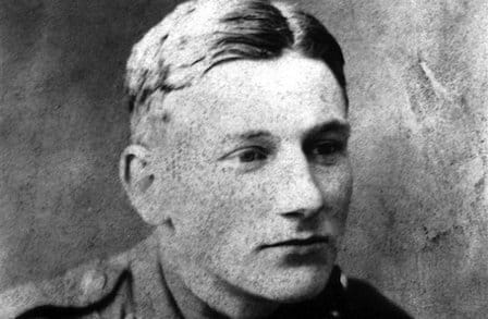 Headshot of poet Edmund Blunden.