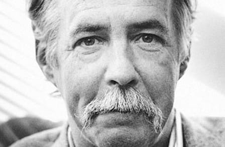 Black and white headshot of poet William Matthews.