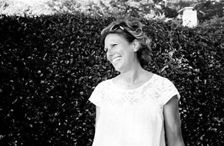 Black and white photograph of poet, teacher and cultural worker Kathy Engel