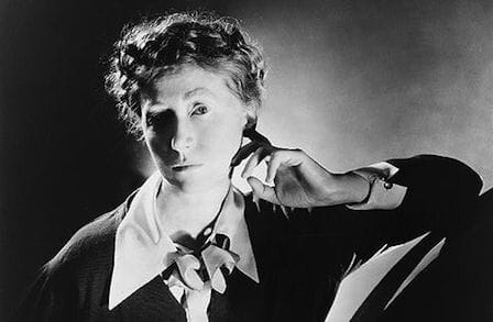 Black and white photograph of Marianne Moore.