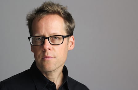 Color photograph of poet Drew Gardner