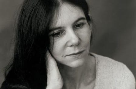 Black and white headshot of writer Laurie Sheck