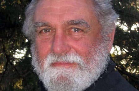 Color photograph of the late American prose poet Louis Jenkins