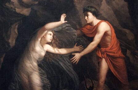 Christian Gottlieb Kratzenstein's painting, "Orpheus and Eurydice"