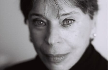 Black and white headshot of writer Vivian Gornick.