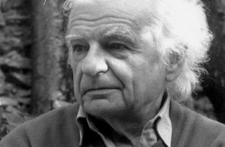 Headshot of poet Yves Bonnefoy.
