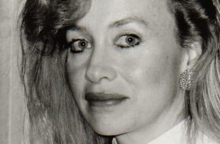 Black and white headshot of poet Gjertrud Schnackenberg.