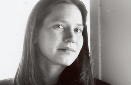 Black and white portrait of poet Mary Szybist