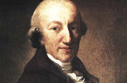 Illustration of German poet and writer C.M. Wieland
