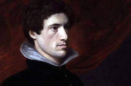 Side portrait of Charles Lamb.