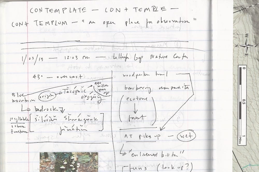 Brian Teare's notebook