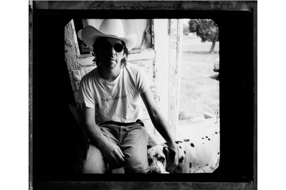 Mark Linkous wearing cowboy hat. Photo by Danny Clinch