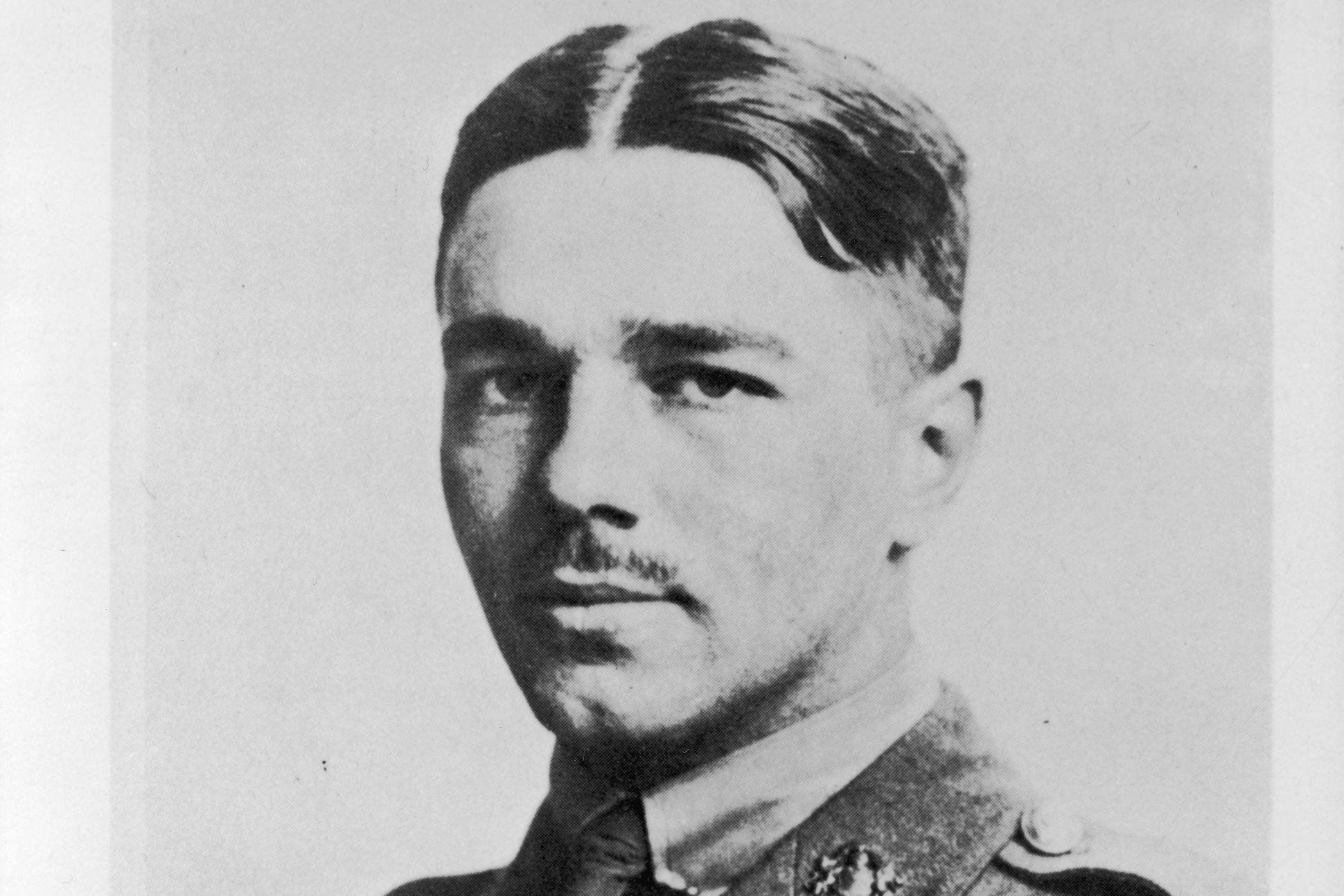 Portrait of Officer Cadet Wilfred Owen, circa 1916.