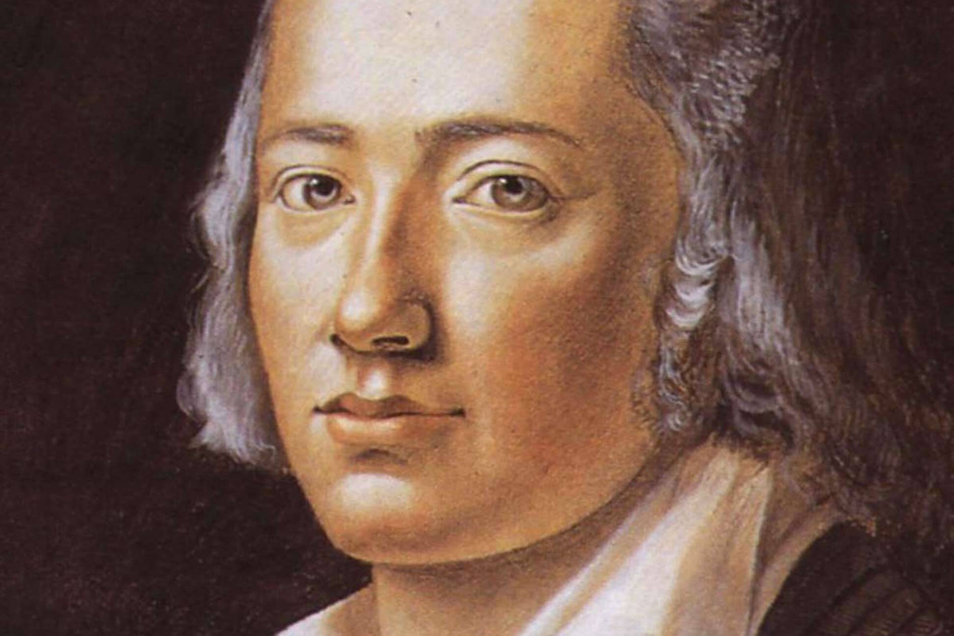 A painting of poet  Friedrich Hölderlin