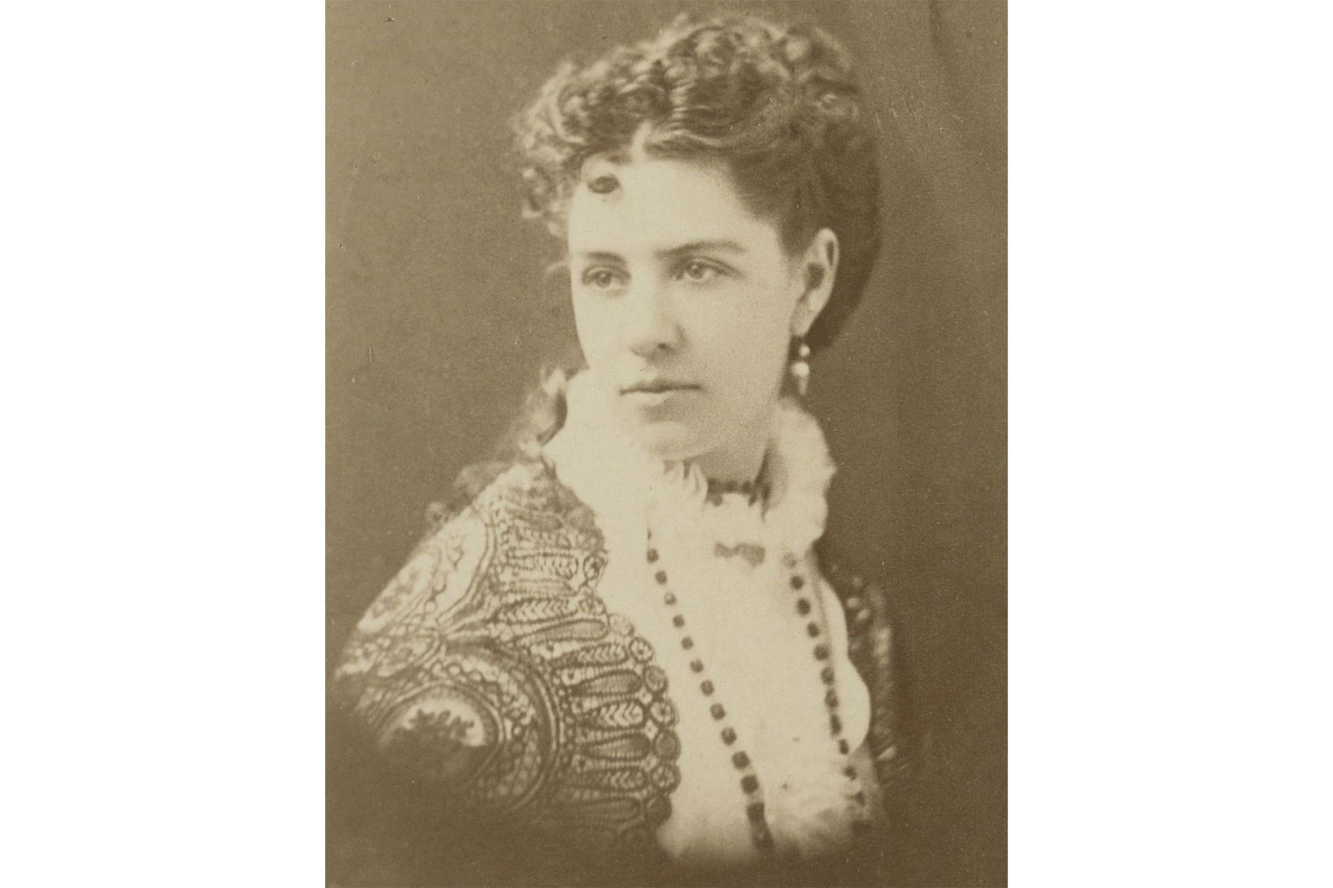 Faded photo of poet Ina Coolbrith