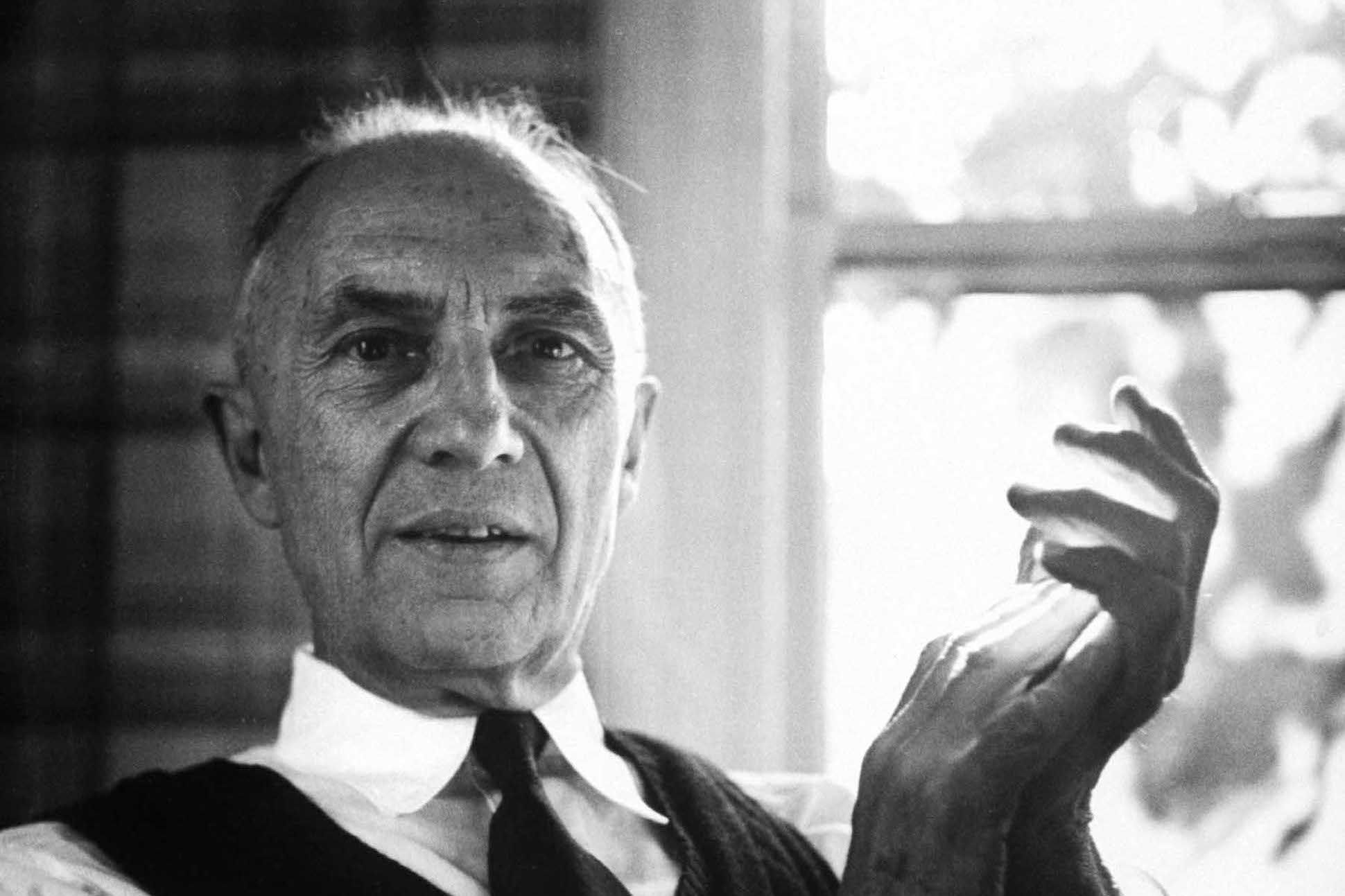 Poet-Doctor William Carlos Williams posing in his house. (