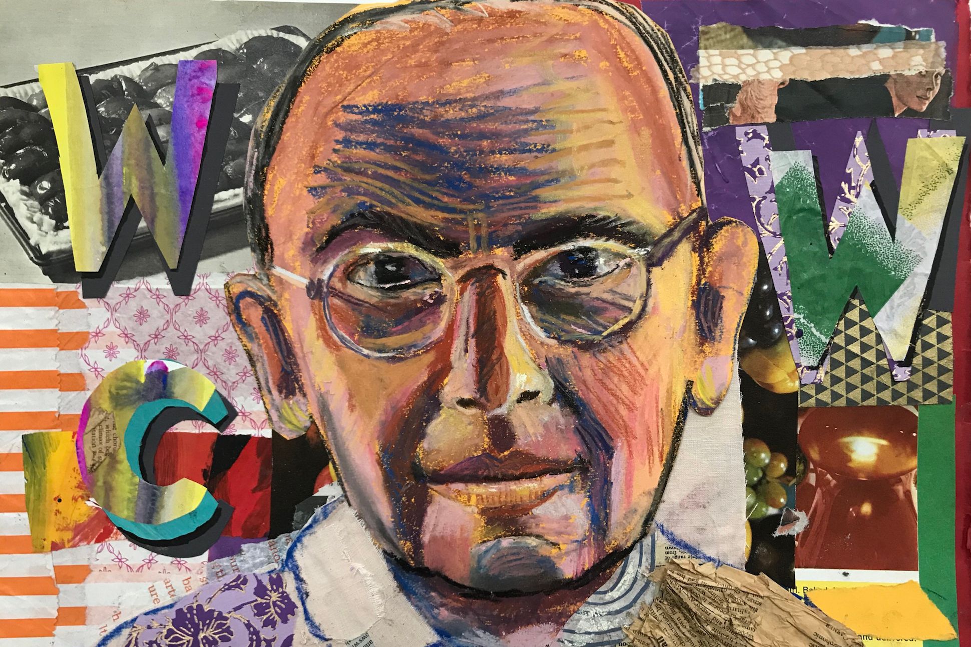 Illustration of William Carlos Williams.