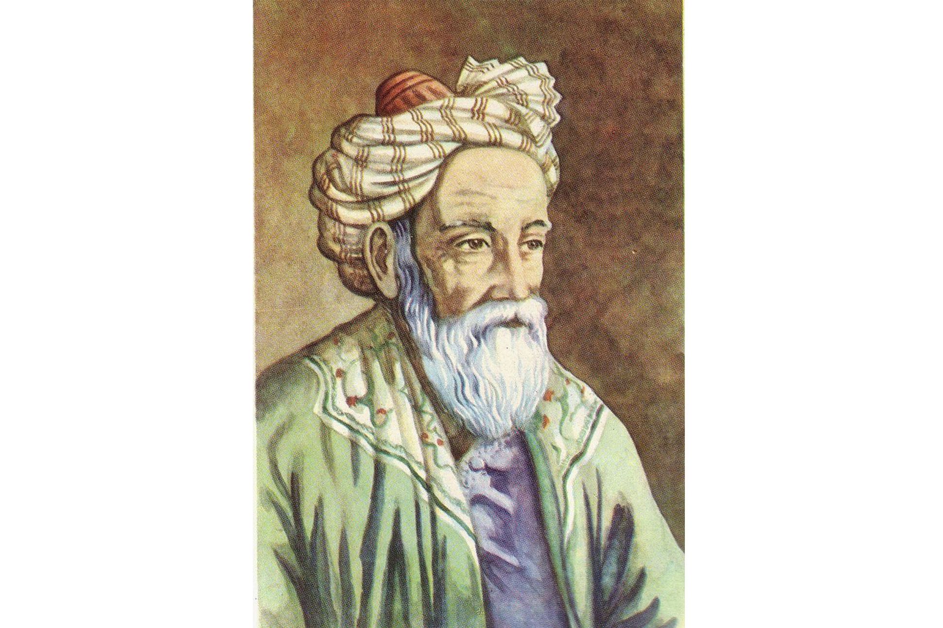 Painting of Persian poet Omar Khayyam