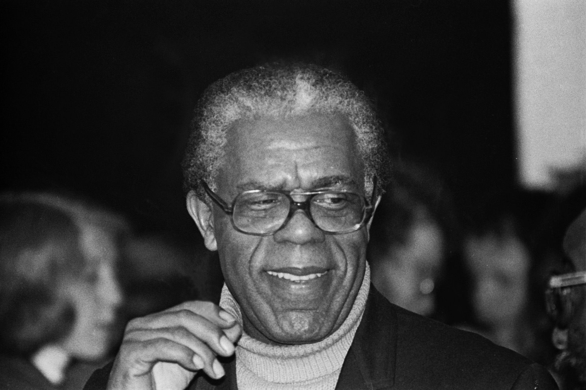 Black poet Dudley Randall in a banquet