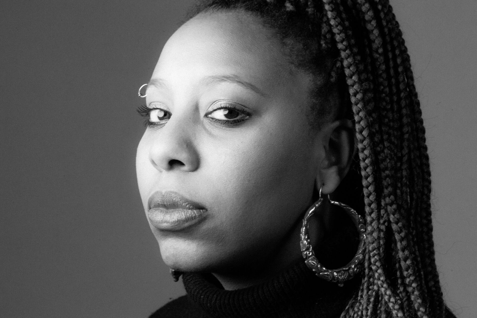 Black and White Portrait of Morgan Parker