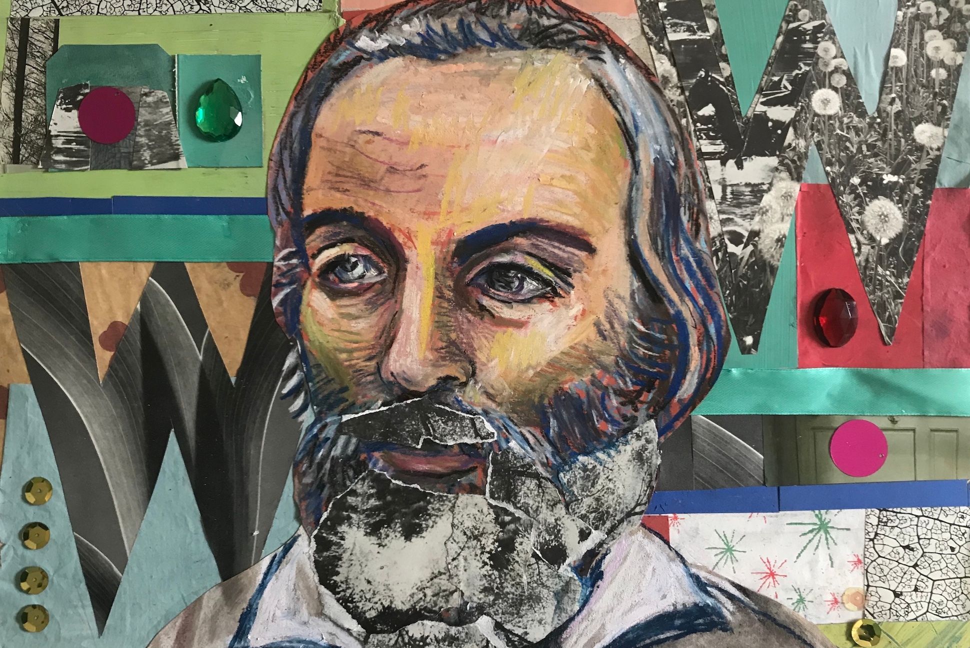 Collage of Walt Whitman