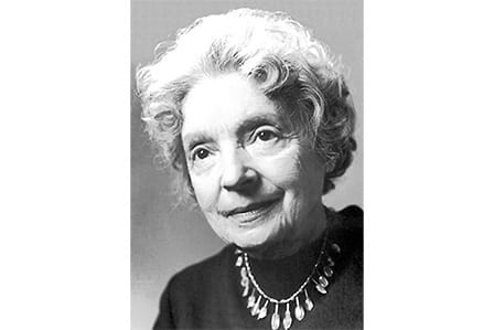Black and white photo of poet Nelly Sachs